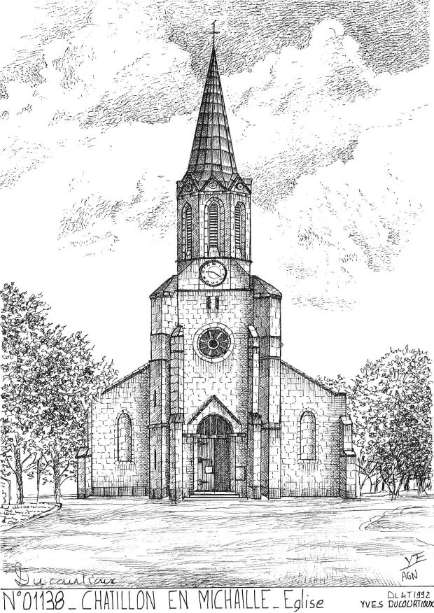 N 01138 - CHATILLON EN MICHAILLE - église